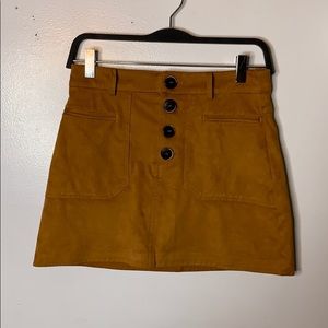 Zara Faux Suede skirt